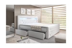 Boxspringbett ARONA mit Schubladen und Fußteil
