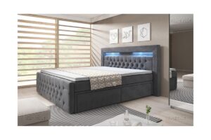 Boxspringbett ARONA mit Schubladen und Fußteil