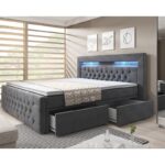 Boxspringbett ARONA mit Schubladen und Fußteil