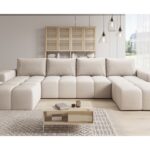 Beiges Ecksofa in U-Form CENTO